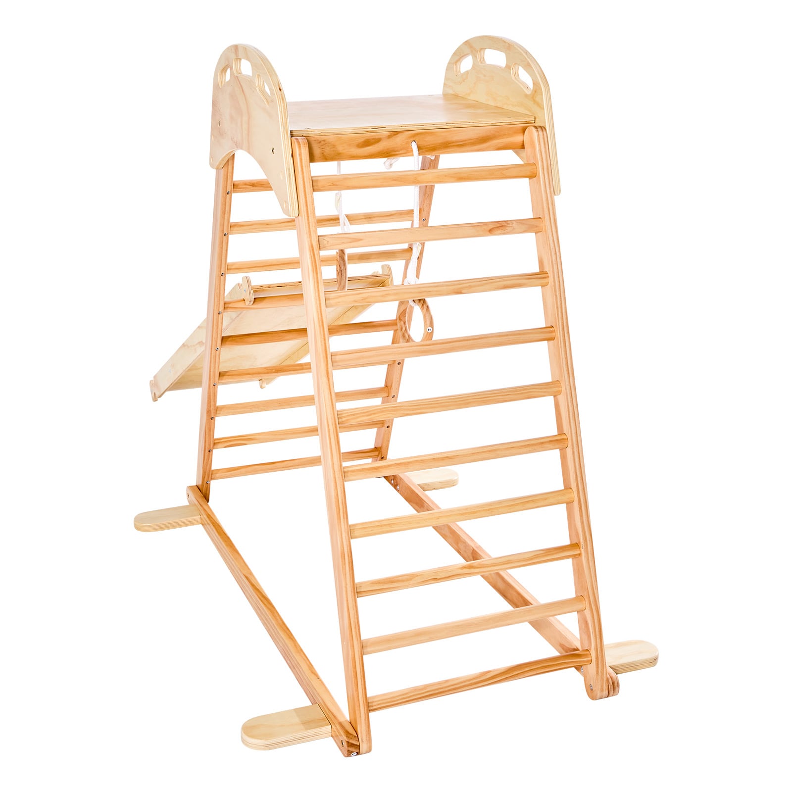 Indoor Playground Jungle Gym 4-in-1 Climber Playset For Kids_voghion.com